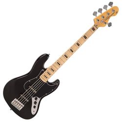 VINTAGE V49 5 CORDE COASTER SERIE BASSO CHITARRA - NERO LUCIDO