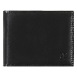 Hurley Hrla Icon Bifold Wallet, Accesorio de Viaje-Billetera para Hombre, Black, Talla única