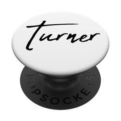 Beautiful Handwritten Font Turner Calligraphy PopSockets PopGrip Adhesivo