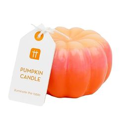Bougie en forme de citrouille – Décorations de table d'Halloween – Également idéal comme cadeau de Thanksgiving, décoration d'intérieur quotidienne en cire de paraffine | Taille : 10 cm | Durée de