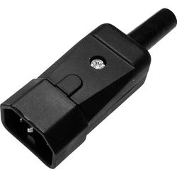 Kaiser Connecteur 749/sw 749 - Fiche droite - Nombre de pôles total : 2 + PE 10 A - Noir