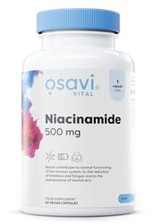 Osavi Niacinamide 500 mg – 120 Vegan Capsules | Supports Nervous System & Psychological Function | Reduces Fatigue, Maintains Healthy Skin & Mucous Membranes | Contributes to Normal Energy Metabolism