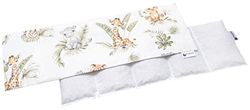Medi Partners Cuscino Termico noccioli ciliegio 60x20cm 800g 100% Cotone 5 Camere Grande Terapia del freddo Federa sfoderabile (Safari)
