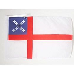 AZ FLAG - Drapeau Collège épiscopal - 45x30 cm - Pavillon Catholique 100% Polyester Avec Deux Cordelettes - 20g