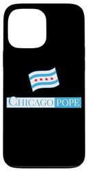 Chicago Papa Leone XIV con Chicago Bandiera Divertente Custodia per iPhone 13 Pro Max