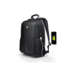 Port Designs Sac à Dos pc connecté pour Ordinateur Portable avec Protection Pluie Chicago Evo-fit 13/15.6 Pouces Noir