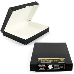 Lineco Archival Folio Box Zwart 9.5x12.5x1.75", Pack van 2