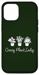 Carcasa para iPhone 13 Pro Divertida y loca señora de las plantas, le encanta la jardinería, la jardinera