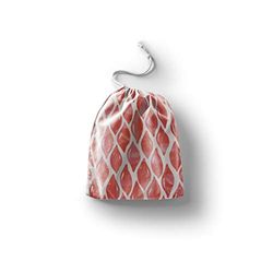 Bonamaison Printed Cotton Produce Bag with Drawstring, Reusable Grocery Bag, Biodegradable Eco-Friendly Bags, Travel Pouch, Sachet Bags, Shopping Bag, Eco Friendly, Foldable, Size: 30x40 Cm
