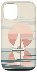 iPhone 12/12 Pro Ocean Yacht Sailing Sun Phone Cover Case