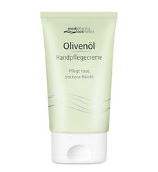 Olivenol crema mani. Pelle secca e screpolata. Con olio d'oliva olio di jojoba. Idratazione nutrimento alla pelle delle mani. Ipoallergenica pelle sensibile. Crema vegana 50ml