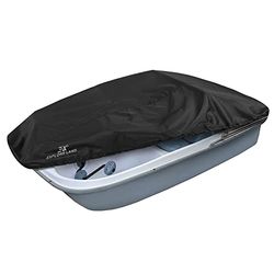 Explore Land Housse de Protection pour Bateau à pédales – Étanche et résistante pour extérieur 3 ou 6 Personnes, Noir