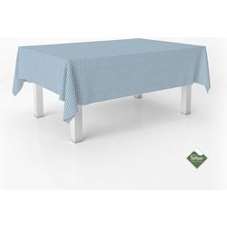 ECOMMERC3 | Stain Resistant Vichy Tablecloth for Rectangular Table Size 180 x 140 cm - Vichy Tablecloth Extra Soft and Waterproof Touch Blue