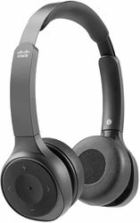 Cisco Headset 730, Draadloze Dual On-Ear Bluetooth Headset met Case, USB-A HD Bluetooth Adapter, USB-A en 3,5 mm kabels, Carbon Black, 1 jaar beperkte aansprakelijkheidsgarantie (HS-WL-730-BUNA-C)