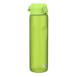 ION8 1 Liter Waterfles, Lekvrij, Flip-top Deksel, Draaghandvat, Snelle Vloeistofstroom, Vaatwasmachinebestendig, BPA-vrij, Gevormde Grip, Ideaal voor Sport en Gym, Koolstofneutraal, 32 oz, Groen