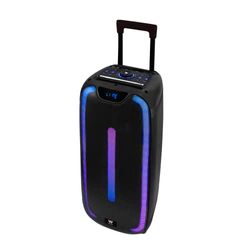 Woxter Rock'n'Roller ST - Trolley luidspreker met karaoke -functie, 100 W, LED