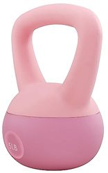 Signature Fitness Kettlebell morbidi – Pesi riempiti di sabbia di mare e ferro per donne e uomini – Kettlebell in morbido vinile codificato a colori, 2,3 kg