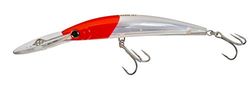 Yo-Zuri Crystal 3D Minnow diepe duiker lokken, rood hoofd, 6-inch