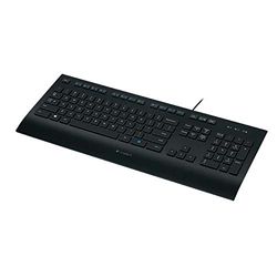 Logitech K280e Pro Zakelijk Toetsenbord , Windows/Linux/Chrome, USB Plug & Play, Morsbestendig, PC/Laptop, QWERTY US International layout - Zwart