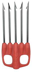 SEAC Killer Special, Fiocina a 5 Punte in Acciaio Brunito Temperato Unisex Adulto, Rosso, Standard