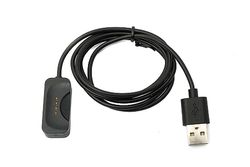 System-S USB 2.0 kabel 100 cm laadstation voor Oppo Watch 3 2 1 pro SE Smartwatch zwart