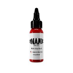DYNAMIC - Coloured tattoo ink RD1 Fire Red 1oz (30ml)