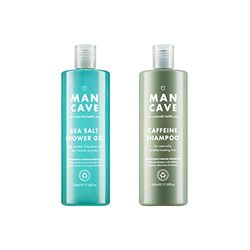 ManCave Shower Set - 500ml Sea Salt and Shampoo