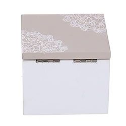 Vacchetti 5925110000 Scatola Legno Bianco Mandala Quadro Medio