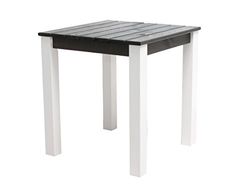 Ambientehome 90470 – Mesa de jardín Mesa de Comedor de Madera Mesa Madera Maciza Stranda 67 x 67 x 72,5 cm, Weiß/Taube