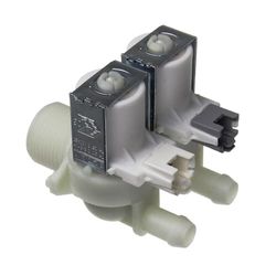 Paxanpax PLD531 Washing Machine Solenoid Water Inlet Valve Fits Beko WMB61432-2-Way, 180°, Outlet Pipe: Ø11mm