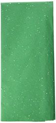SatinWrap - Papel de regalo de seda de lujo, color verde esmeralda, 5 hojas