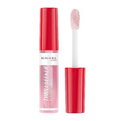 Rimmel London, Thrill Seeker Glassy Gloss, 100 Coco Suga, Gloss, Idratante, Labbra dall’aspetto sano, Maxi applicatore, Applicazione omogenea, Formula vegana, 10 ml