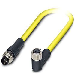 PHOENIX CONTACT SAC-3P-M8MS/0.5-542/M8 FR BK Câble de capteur/actionneur 3 broches Jaune 0,5 m 23,180 g
