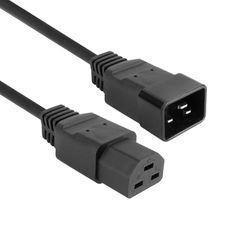 ACT C20 - C21 voedingskabel, C21 contactdoos naar C20 verlengkabel, IEC 60320 voedingskabel 3m, voor server PDU, UPS voeding - AK5345