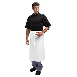 Whites Chefs Clothing Tablier standard Whites blanc, Blanc, 915(L) x 762(L) mm, usage domestique et professionnel, Polycoton, A501