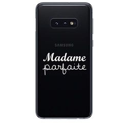 Zokko Samsung S10E Perfect Madame fodral - mjukt genomskinligt bläck vitt