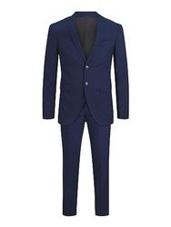 Jack & Jones Jprfranco Suit Ps Traje, Hombre, Medieval Blue, 68 Grande