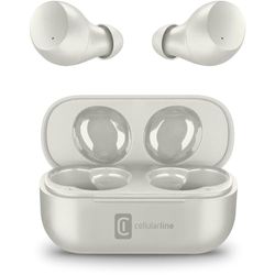 Cellularline Wink, universeel, Bluetooth 5.0, HiFi-stereo-oordopjes met oplaadetui, totale autonomie van 25 uur, 2 uur oplaadtijd, 10 meter bereik, grijs