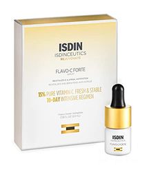 ISDIN Isdinceutics Flavo-C Forte, antioxidant gezichtsserum met 15% zuivere en frisse vitamine C, vitamine E en hyaluronzuur, 1 stuk