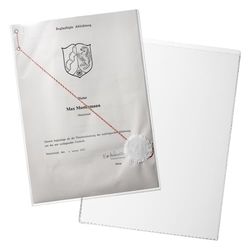 Durable Capa protetora e de identificação (para documentos DIN A4, tamanho máximo de inserção 210 x 297 mm) 10 peças, transparente, 213119