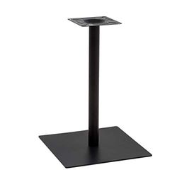 Cribel Esperia tafel, sokkel van gelakt aluminium, zwart, 50 x 50 x 73 cm