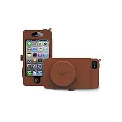 iLuv ICA7J344TAN - Custodia in similpelle per iPhone 5S, colore: Marrone