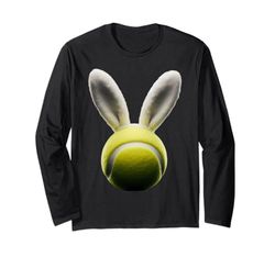 Pallina da tennis con orecchie da coniglietto pasquale, amanti dei giocatori Maglia a Manica