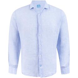 Panareha Camisa Lino Vichy Hombre Krabi Azul (XL)