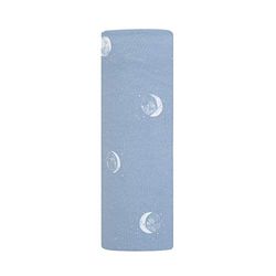Aden + Anais Couverture à emmailloter en Tricot Confortable pour Nouveau-né Fille et garçon, en Coton Super Doux avec élasthanne, Housse Polyvalente pour Poussette, Bavoir, 119 x 119 cm, Blue Moon