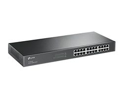 TP-Link 24 portas Unmanaged Gigabit Ethernet Switch, Steel Case, 19 polegadas Rack-Mount(TL-SG1024)