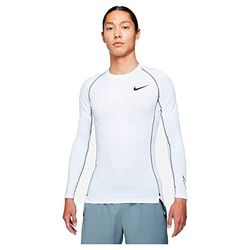 NIKE DD1990 M NP DF TIGHT TOP LS Sweatshirt mens white/black/black XL