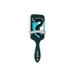 Harry Potter - Pneumatic Hair Brush - Paddle Brush, All Hair Types - Official Hogwarts School Accessory - Slytherin House