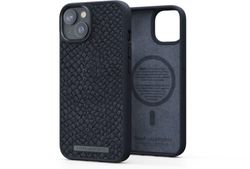 NJORD COQUE MAGSAFE CUIR DE SAUMON IPHONE 14 NOIR