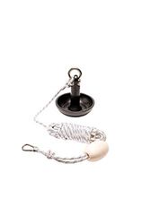 Newport Vessels Ancre Kit d'ancrage Champignon de qualité supérieure de 4,5 kg avec Sac, Corde, bouée et matériel en Acier Inoxydable Unisexe, Noir